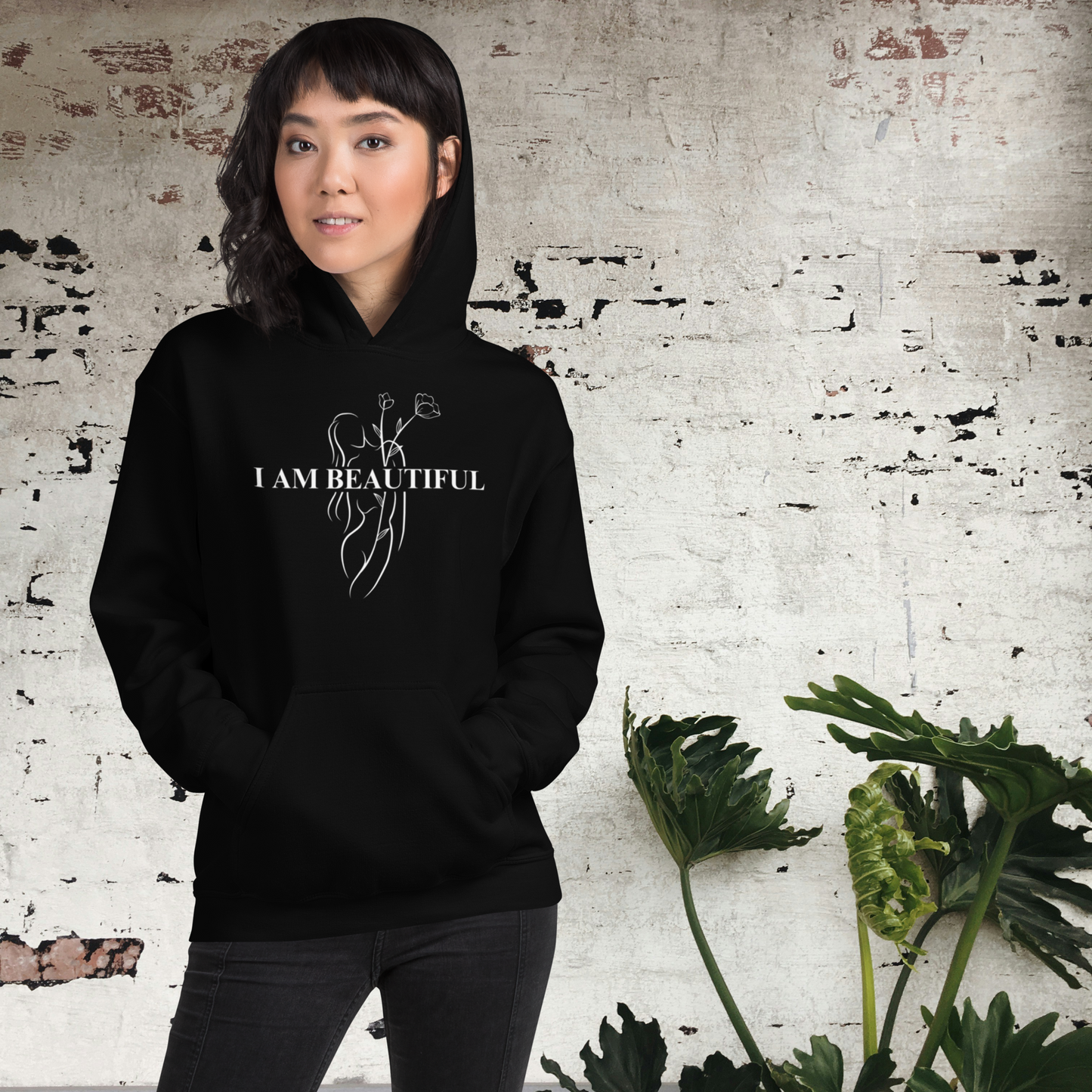 Coziest Hoodie - Black & Military Green