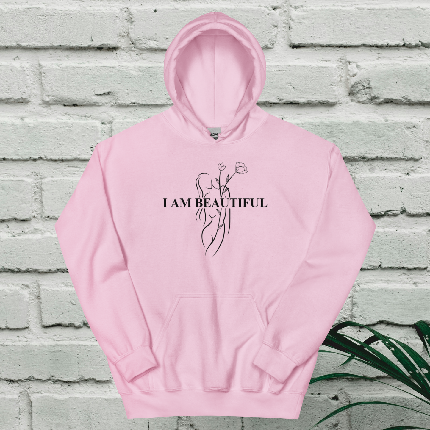 Coziest Hoodie - White, Powder Pink & Baby Blue