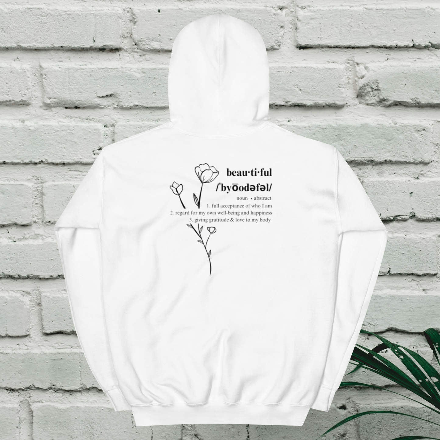 Coziest Hoodie - White, Powder Pink & Baby Blue