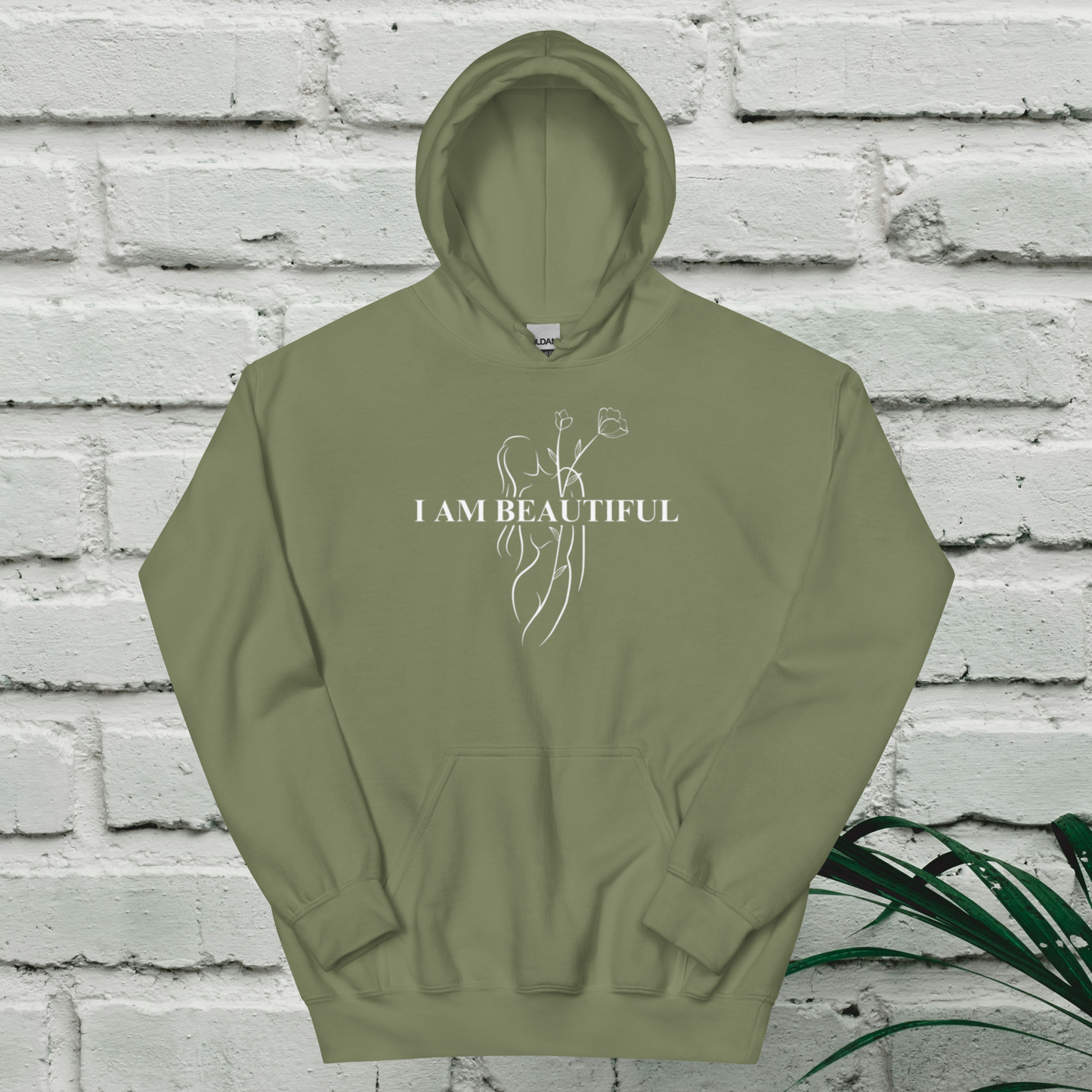 Coziest Hoodie - Black & Military Green
