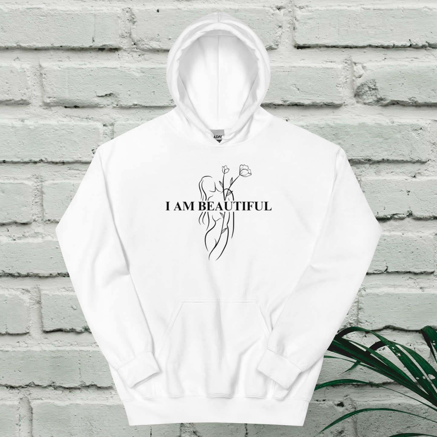 Coziest Hoodie - White, Powder Pink & Baby Blue